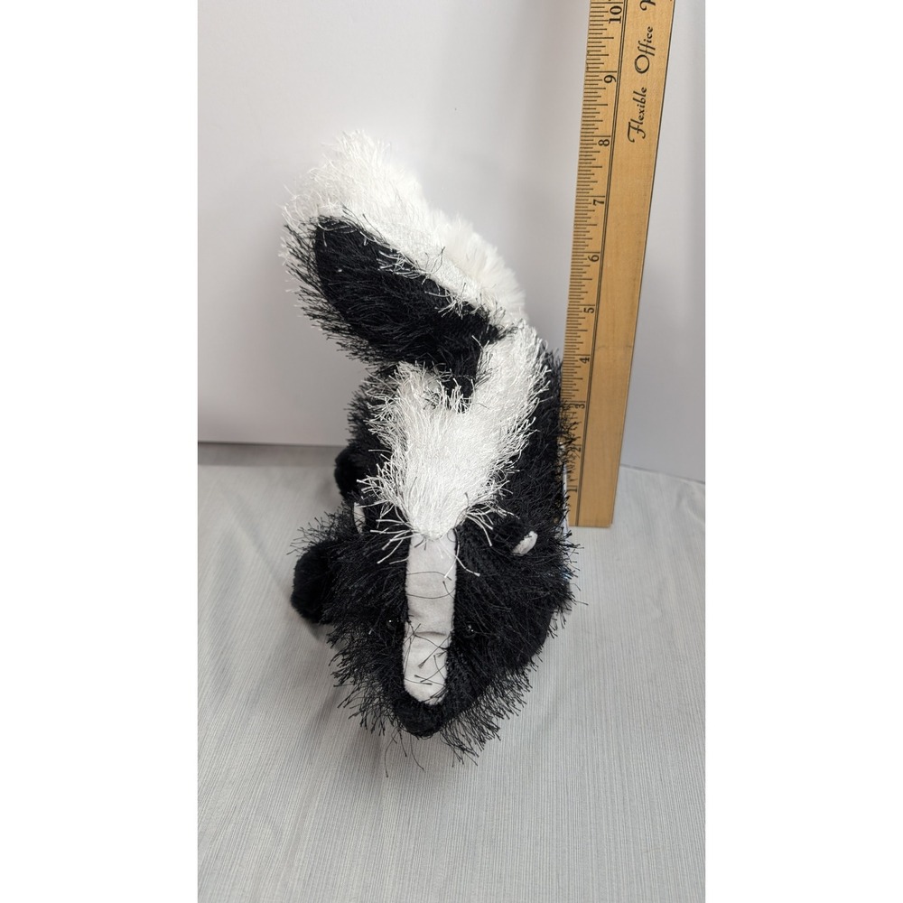 Ganz Webkinz Skunk HM011 Small Black White Plush Stuffed Animal with CODE
